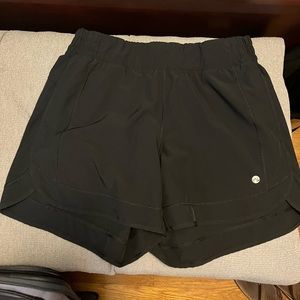 Black athletic shorts